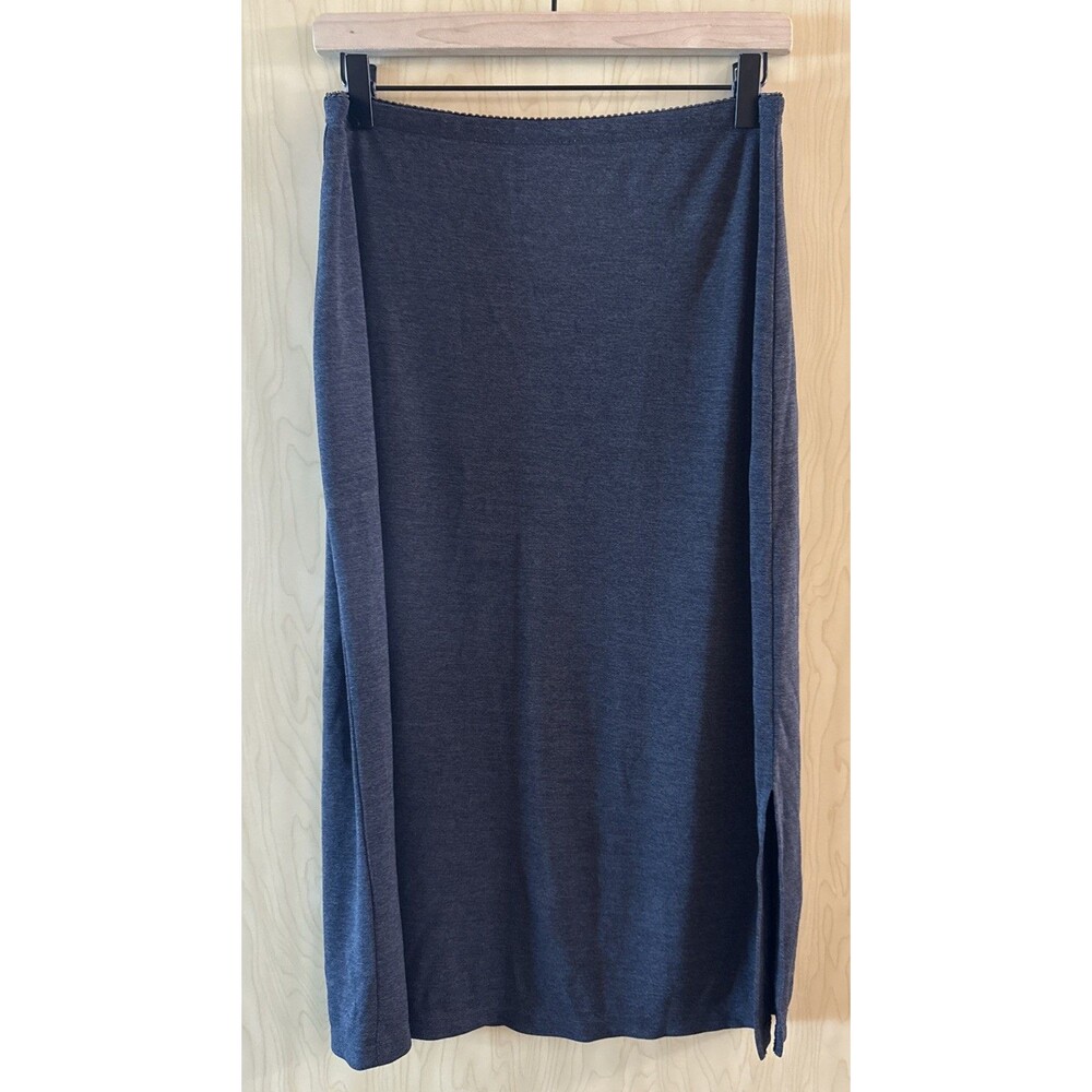 Gap Y2K Office Grey Skirt Size Large Midi With Slit